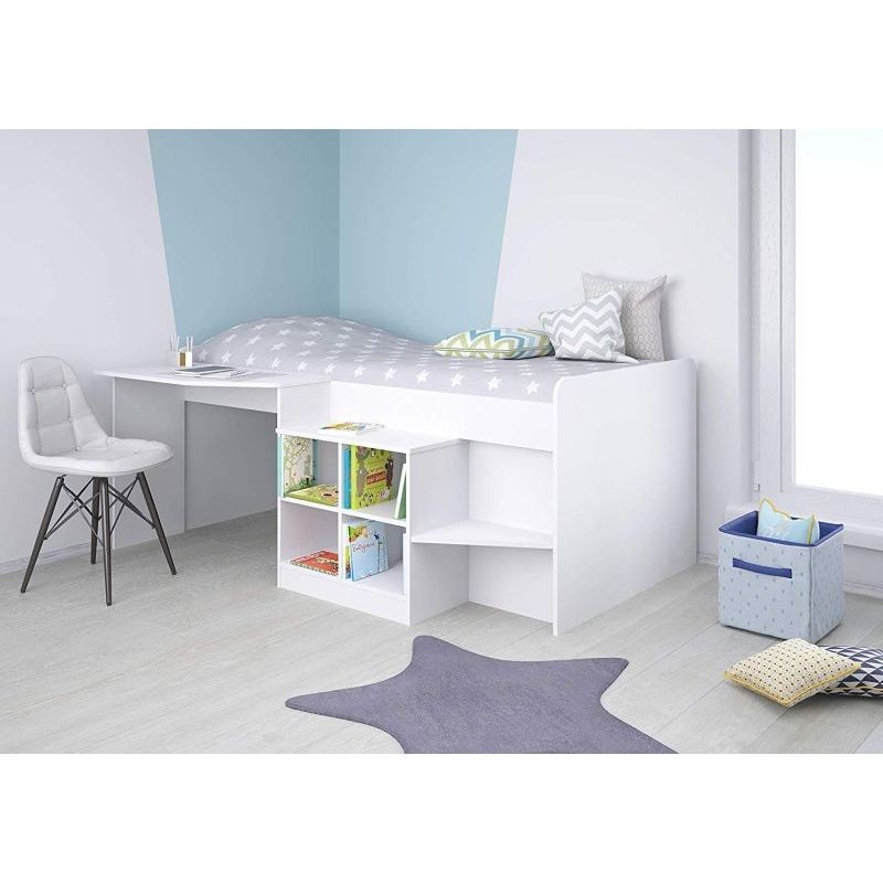 Pilot Single Bed White 4 x 6ft by Kidsaw