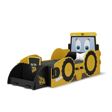 See more information about the JCB Junior Toddler Single Bed Yellow 3 x 6ft by Kidsaw