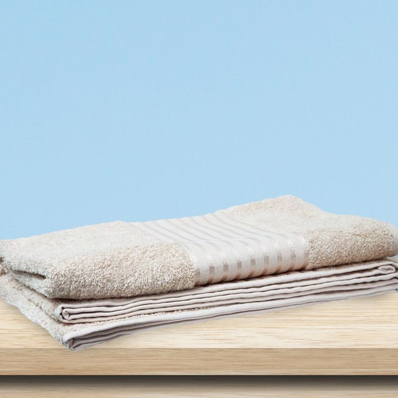 Large Cotton Beige Bath Towel 90 x 135cm