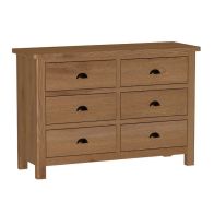 See more information about the Rutland Large Chest of Drawers Oak Natural 6 Drawers