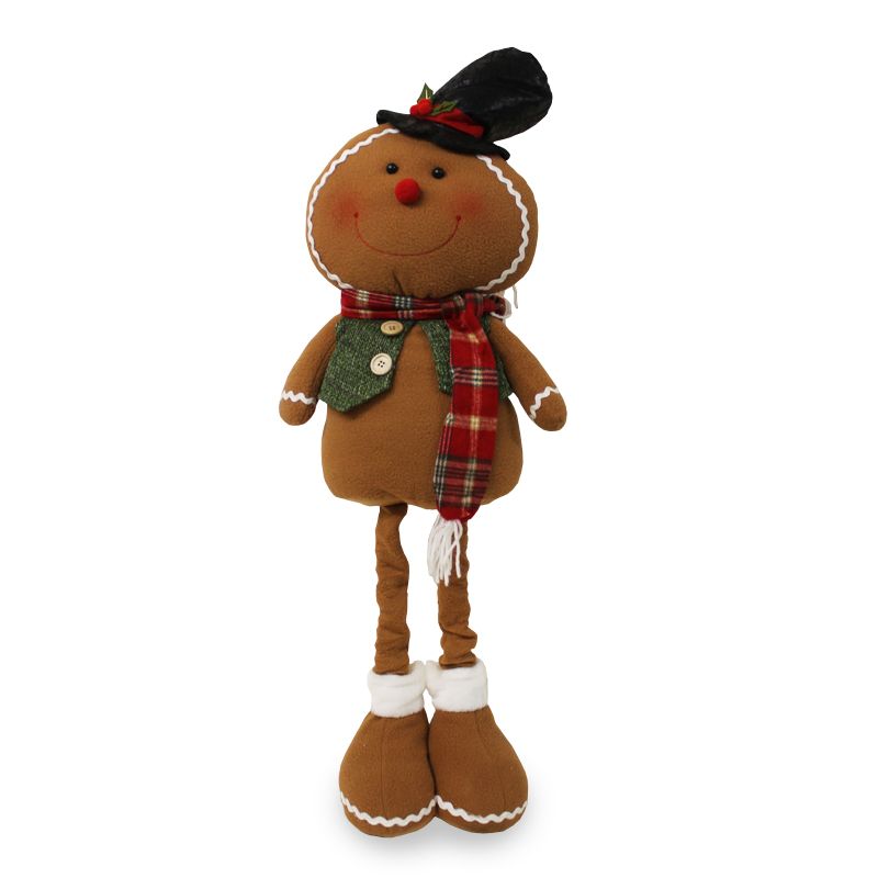 Extendable Standing gingerbread Figure 36 Inch - Top Hat