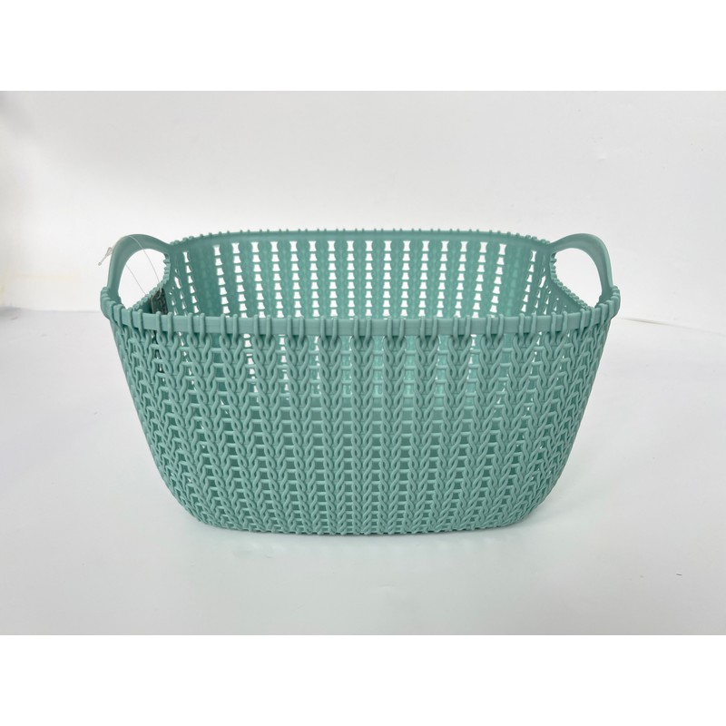 Plastic Basket 10.4 Litres - Green by EA Living