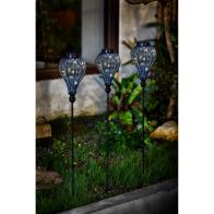 See more information about the Blue Balloon Solar Garden Stake Light Decoration 10 Warm White LED - 85cm by Bright Garden