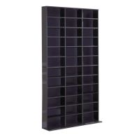 See more information about the Homcom CD / DVD Storage Shelf Storage Unit for 1116 CDs Height-Adjustable Compartments 102 x 24 x 195 cm Black