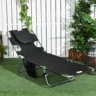 See more information about the Outsunny Foldable Sun Lounger