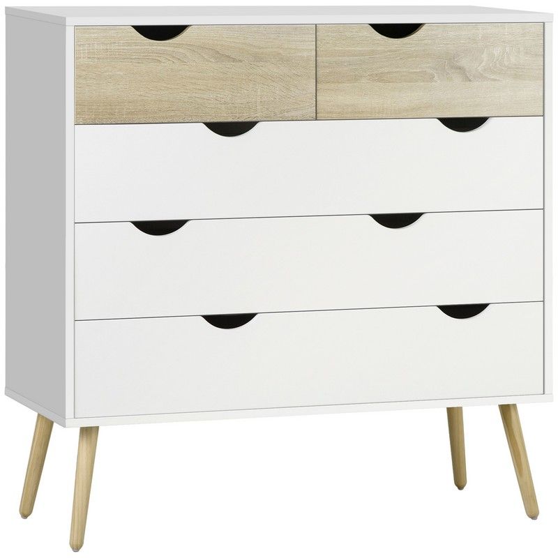 Homcom Nordic Style Chest Of Drawers