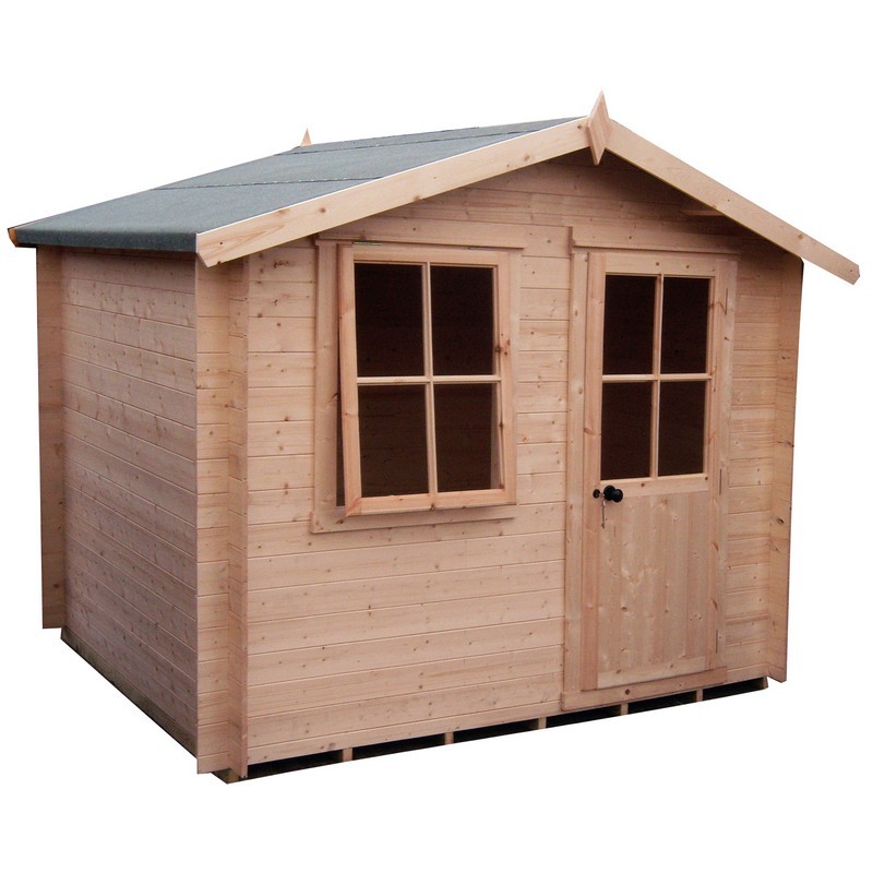 Shire Avesbury 6' x 8' Apex Log Cabin - Budget 19mm Cladding Tongue & Groove