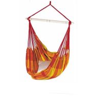 See more information about the Brasil Papaya Hammock Chair - Checked Orange & Red