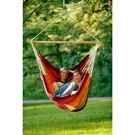 See more information about the Brasil Gigante Hammock Chair - Striped Red Multicoloured