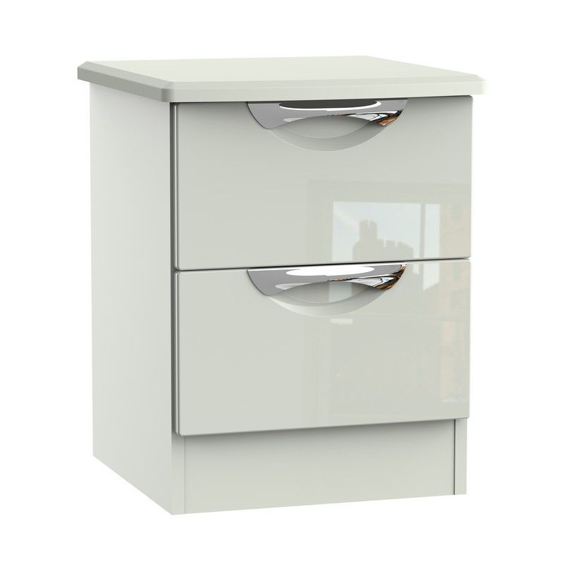Weybourne Slim Bedside Table Off-white 2 Drawers