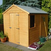 See more information about the Shire Durham 6' x 8' 1" Apex Shed - Premium Pressure Treated Shiplap