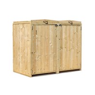 See more information about the Mercia 4' 7" x 2' 7" Flat Bin Store - Premium Pressure Treated Slatted