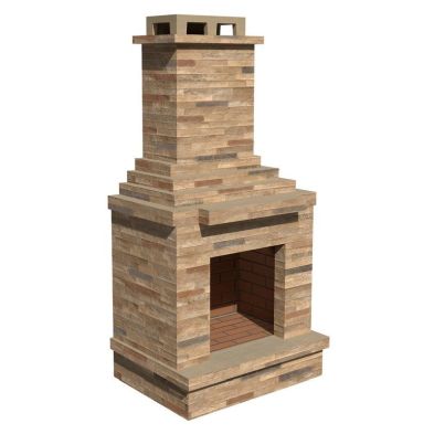 See more information about the Light Stone Masonry Garden Outdoor Fireplace by Callow