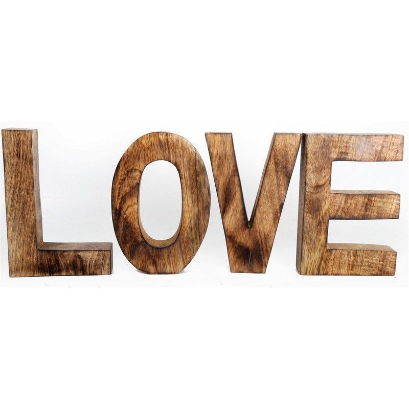 Love Letters Wood - 53.5cm