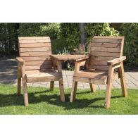 See more information about the Scandinavian Redwood Garden Loveseat by Croft - 2 Seats