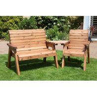 See more information about the Scandinavian Redwood Garden Tete a Tete by Charles Taylor - 3 Seats