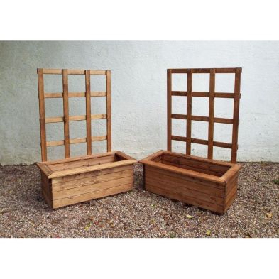 See more information about the Scandinavian Redwood Garden Planter Trellis Set by Charles Taylor