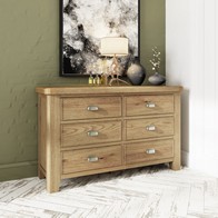 See more information about the Bondi Large Chest of Drawers Oak Natural 6 Drawers