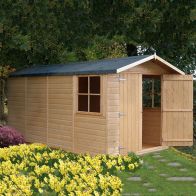 See more information about the Shire Jersey 7' 1" x 14' 3" Apex Shed - Premium Dip Treated Shiplap