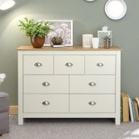 See more information about the Lancaster Large Chest of Drawers Cream 7 Drawers