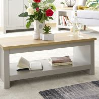 See more information about the Lancaster Coffee Table Grey 1 Shelf
