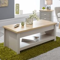 See more information about the Lancaster Extending Coffee Table Grey 1 Shelf 105cm
