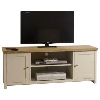 See more information about the Lancaster TV Unit Cream 2 Shelves 2 Doors