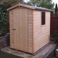 See more information about the Shire Lewis 4' 4" x 6' 2" Apex Shed - Premium Pressure Treated Shiplap