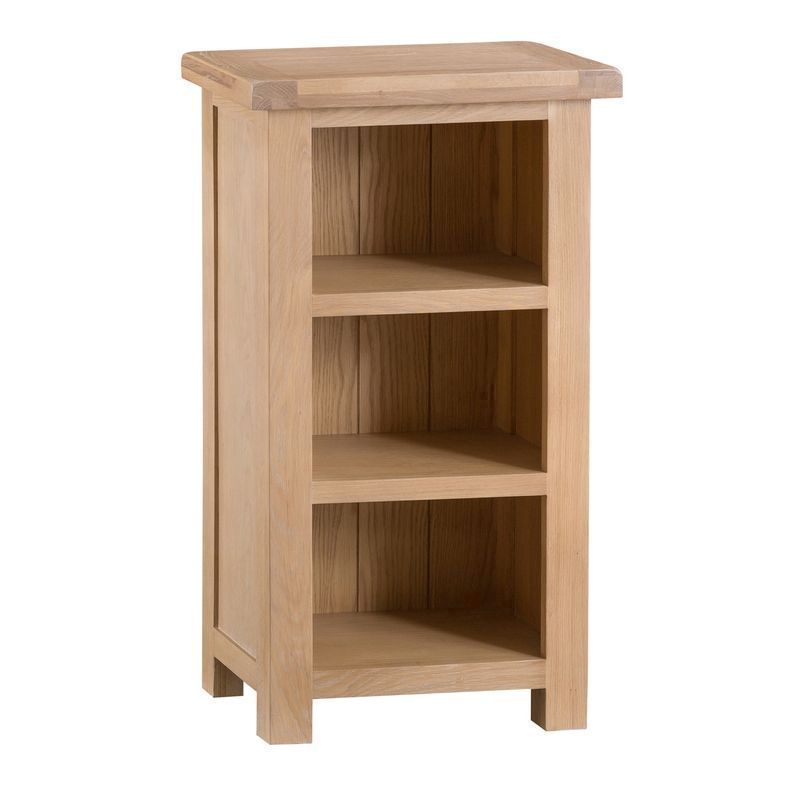 Monica Narrow Bookcase Oak 3 Shelf