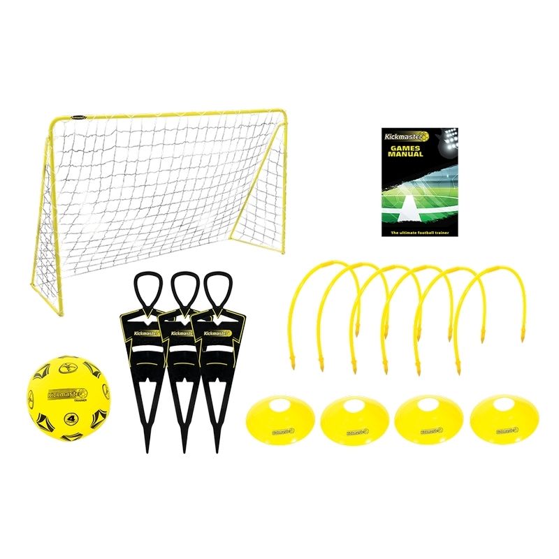 Kickmaster Ultimate Football Challenge Set Black & Yellow
