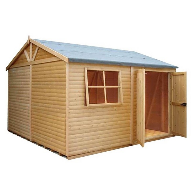 Shire Mammoth 12' 4" x 12' 11" Apex Shed - Premium Coated Shiplap