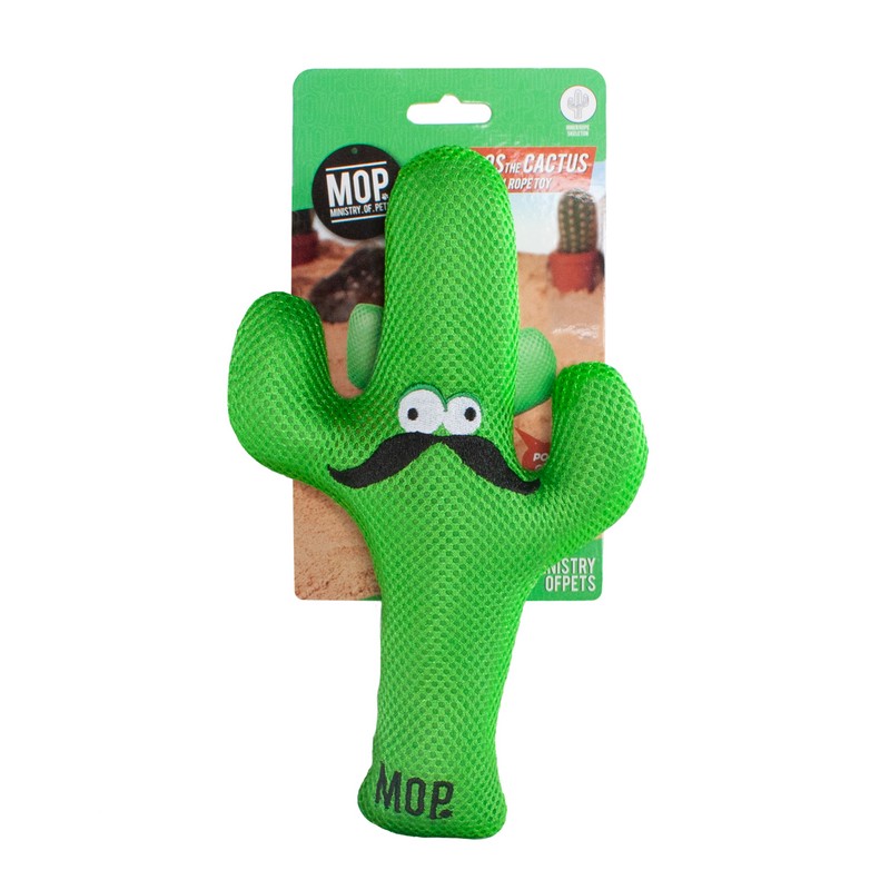 Dog Squeaky Toy Green Mesh Fabric 24cm by Ministry of Pets