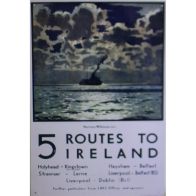 See more information about the Vintage 6 Routes To Ireland Ferry Sign Metal Wall Mounted - 40cm