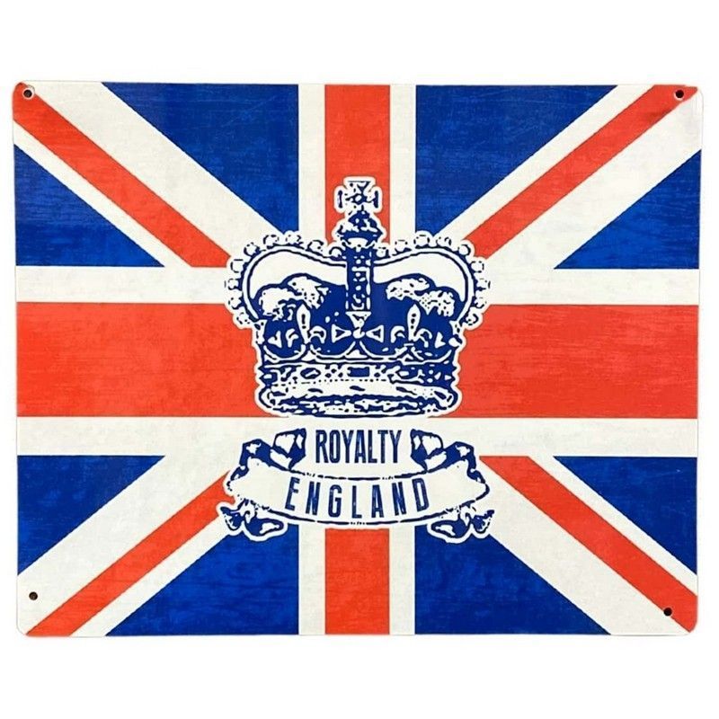 Union Jack Sign Metal Wall Mounted - 25cm