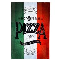 See more information about the Pizza Italy Sign Metal Wall Mounted - 41cm