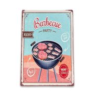 See more information about the Vintage Barbecue Party Sign Metal Wall Mounted - 42cm