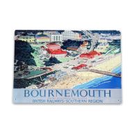 See more information about the Vintage British Railways Bournemouth Sign Metal Wall Mounted - 42cm
