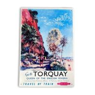 See more information about the Vintage British Railways Torquay Sign Metal Wall Mounted - 42cm