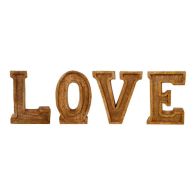 See more information about the Love Letters Wood with Embossed Pattern - 67cm