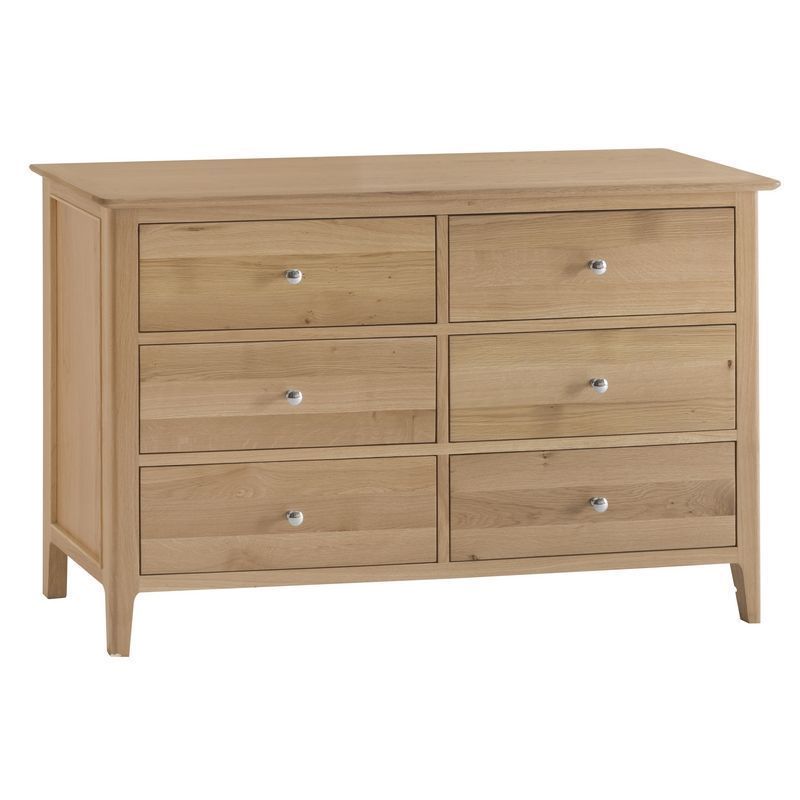 Bayview Oak Chest Of 6 Drawers