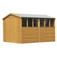 See more information about the Shire Ashworth 8' 5" x 11' 9" Apex Shed - Budget Dip Treated Overlap