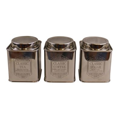 See more information about the 3 x Metal Tins Twist Lid - Copper