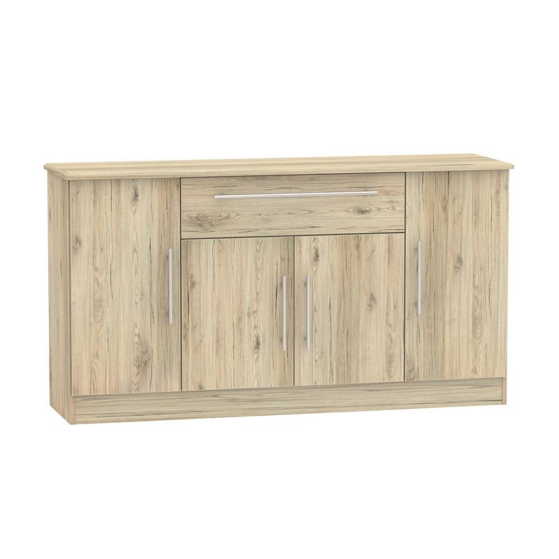 Colby Large Sideboard Natural 4 Doors 1 Drawer