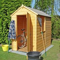 See more information about the Shire Shetland 4' 5" x 6' 2" Apex Shed - Premium Dip Treated Shiplap