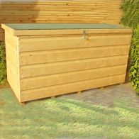 See more information about the Shire Sherringham 4' 3" x 1' 11" Flat Garden Store - Premium Dip Treated Shiplap