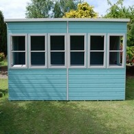 See more information about the Shire Sun 10' 6" x 8' 4" Pent Shed - Premium Dip Treated Shiplap