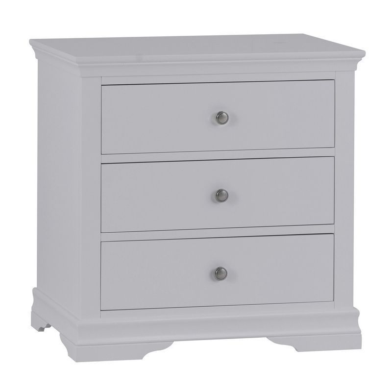 Swafield Grey & Pine Chest Of 3 Drawers