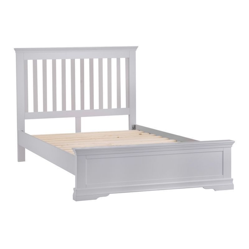 Swafield King Size Bed Grey & Pine
