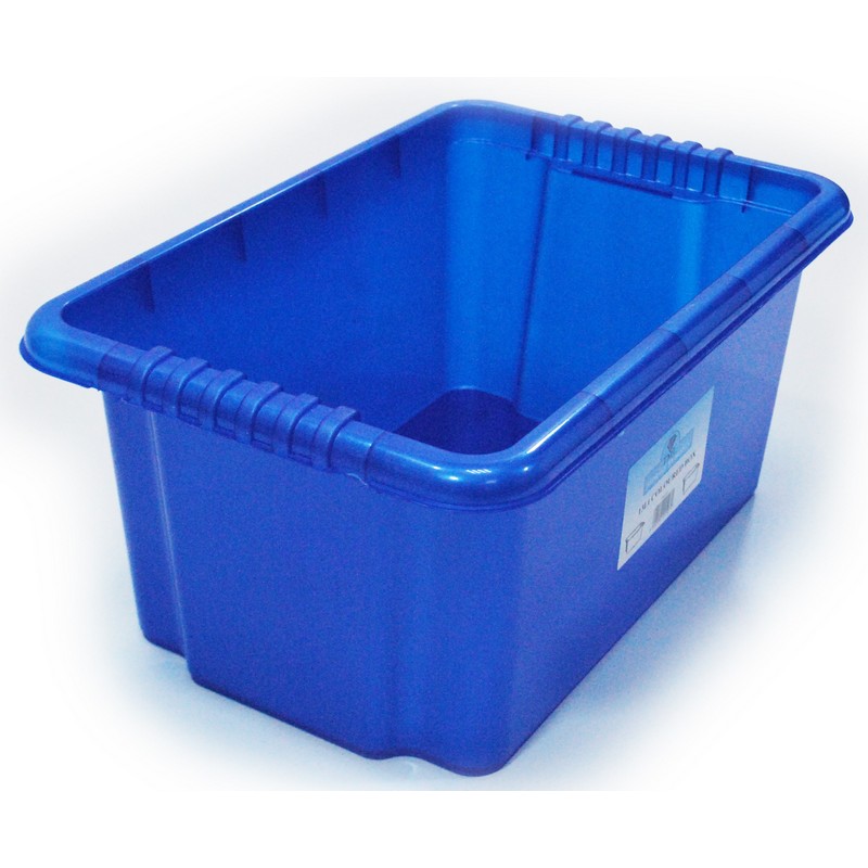 Plastic Storage Box 13 Litres - Blue by TML