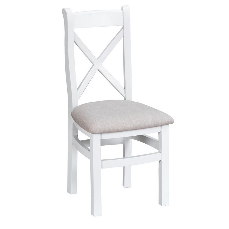 Pair of Lighthouse Dining Chairs Oak White